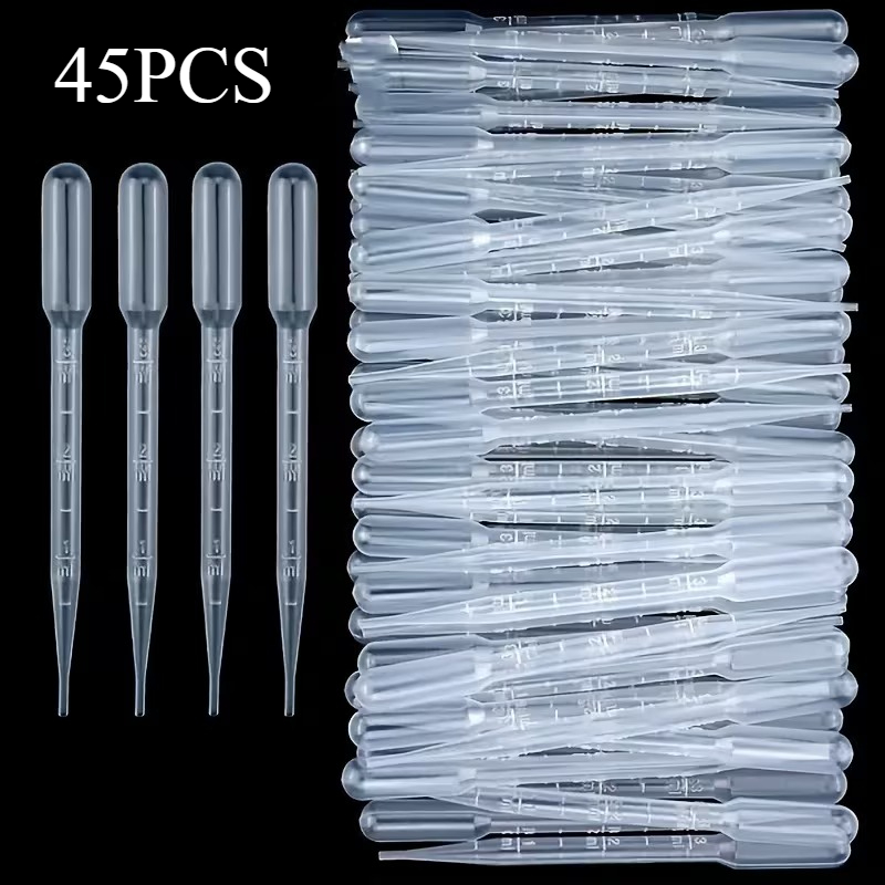 TEMU Contagocce da 3 ml, pipetta, dispositivo di trasferimento, , , resistente, forte aspirazione, utilizzato per aggiunte di strumenti, , oli