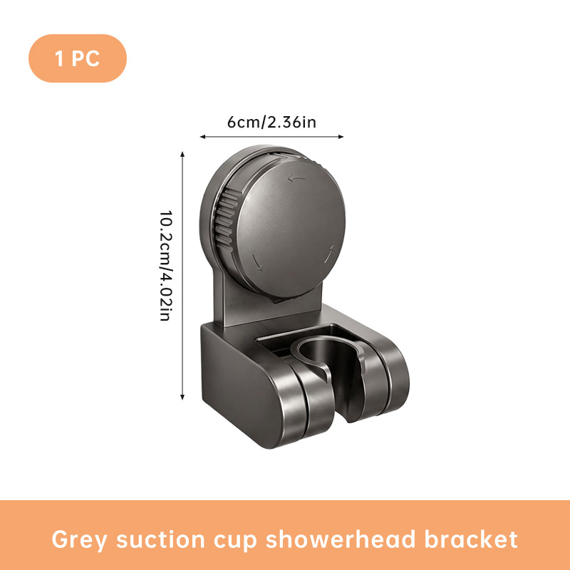 TEMU Jiayun 1pc Support de douche perçage pour salle de bain, installation adhésive, support de douche à hauteur réglable, fixateur universel