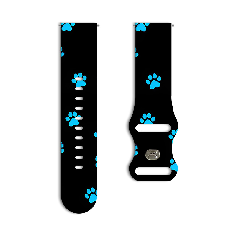 TEMU On A Dark Background, Soft Silicone Watch Band 20mm 22mm - Sport Strap Suitable For Galaxy Watch 8/7/6/4/5/ultra, Huawei Watch /6, For Men And