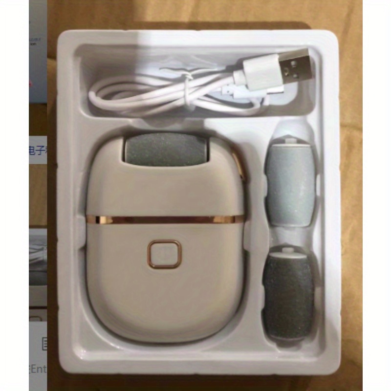 TEMU 1 Piece Of An Automatic Foot Scrubber Featuring 5 Grinding Heads - Tool For Removing Dead Skin And, Perfect For Foot Or While Traveling For Adults.