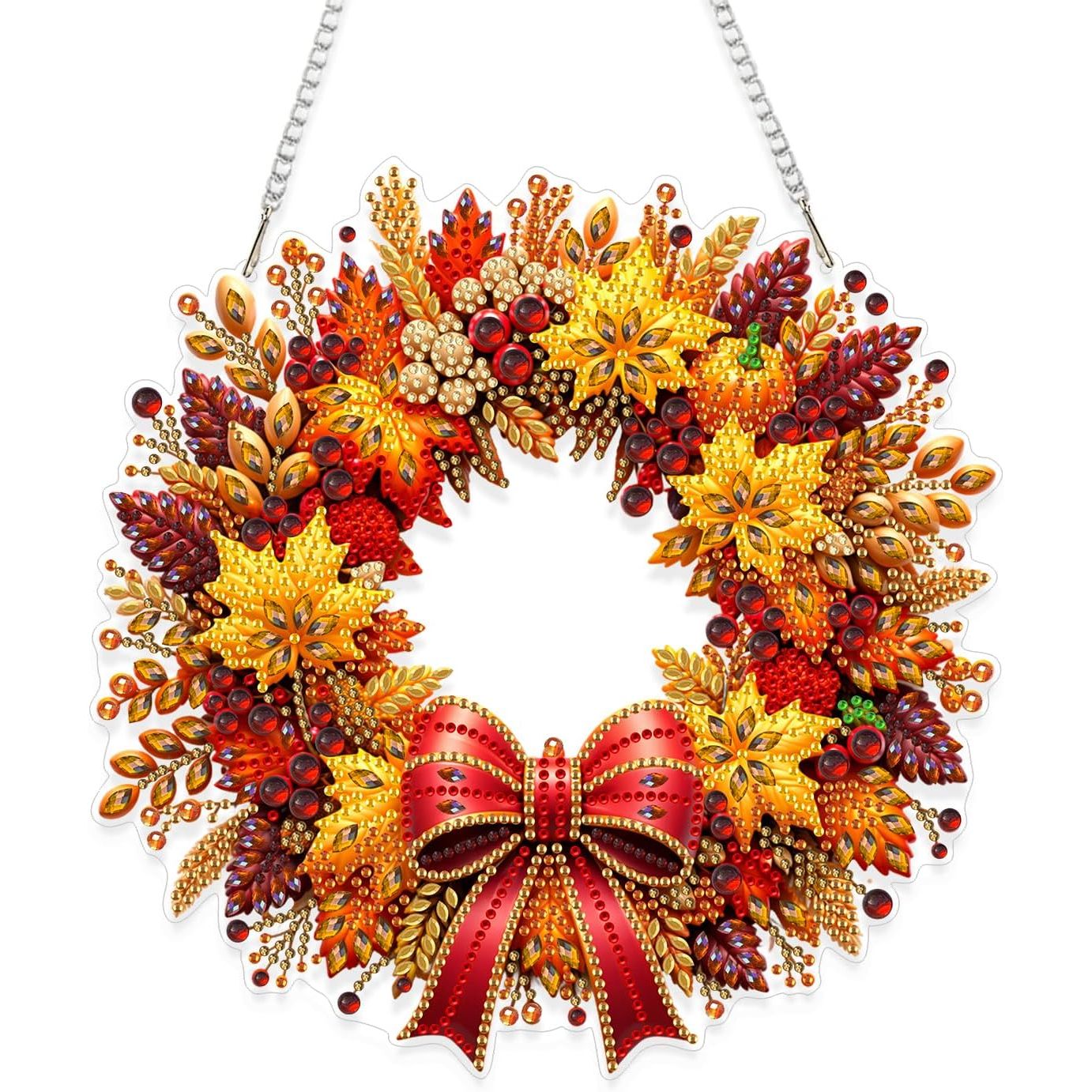 TEMU Diy Hanging Autumn Pendant Kit, Adult Specific Painting Decoration Kit, Acrylic Gemstone Painting Board