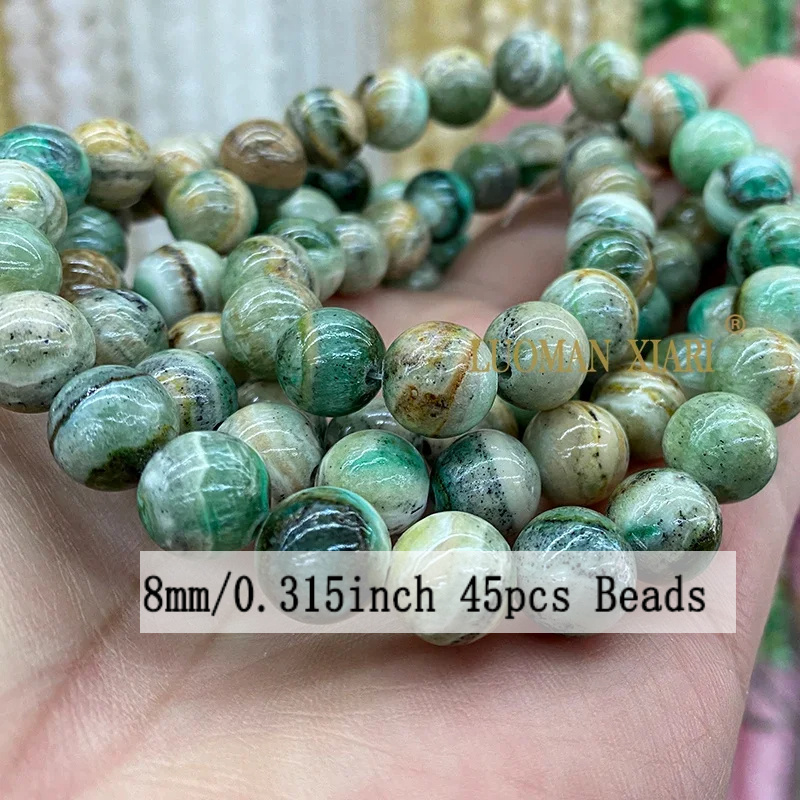 TEMU 6 8 10 12mm Natural Stone Phoenix Stone Loose Round Spacer Beads For Jewelry Making Diy Bracelet Chrams Earrings Accessories