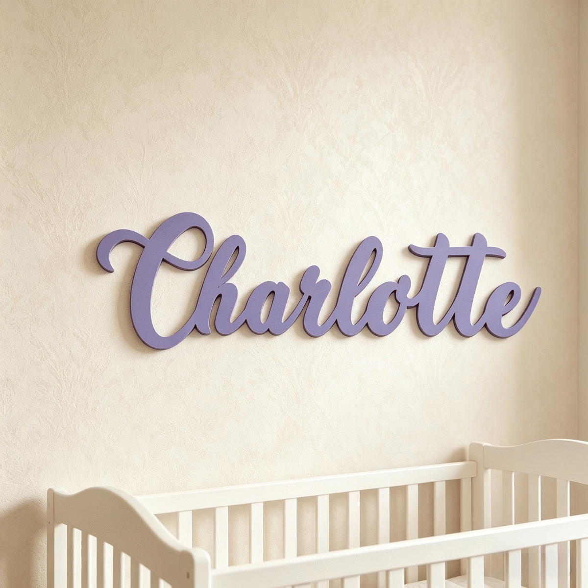Wooden Name Sign for Nursery and Family Wall Decor
