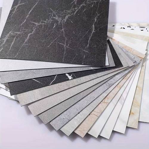 15 30pcs matte self vinyl floor tile wall sticker pvc floor tile peel and stick living room kitchen bathroom toilet anti slip floor sticker waterproof wall sticker 11 8in 11 8in