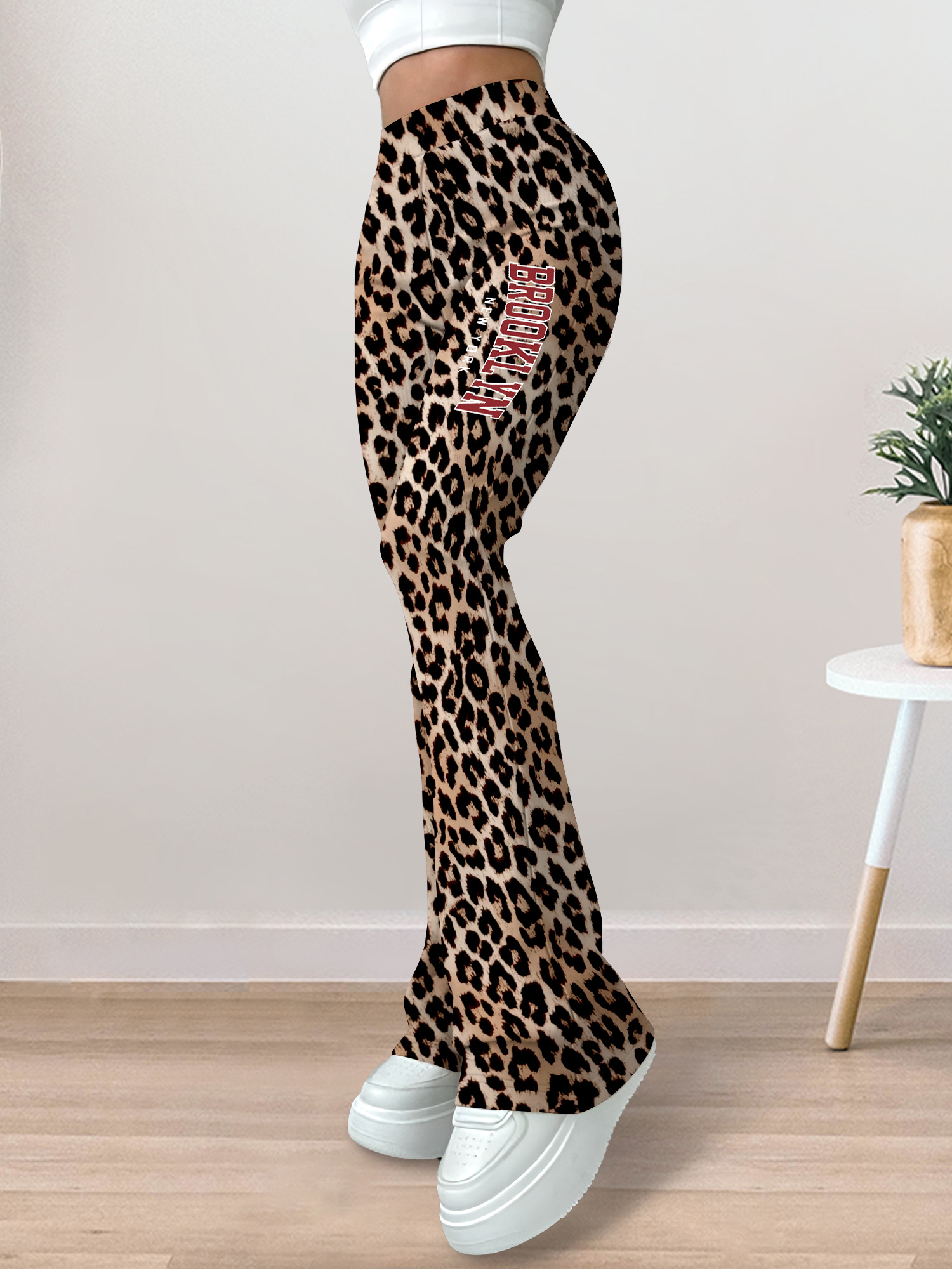 womens brooklyn printed leopard print high waisted skinny Temu