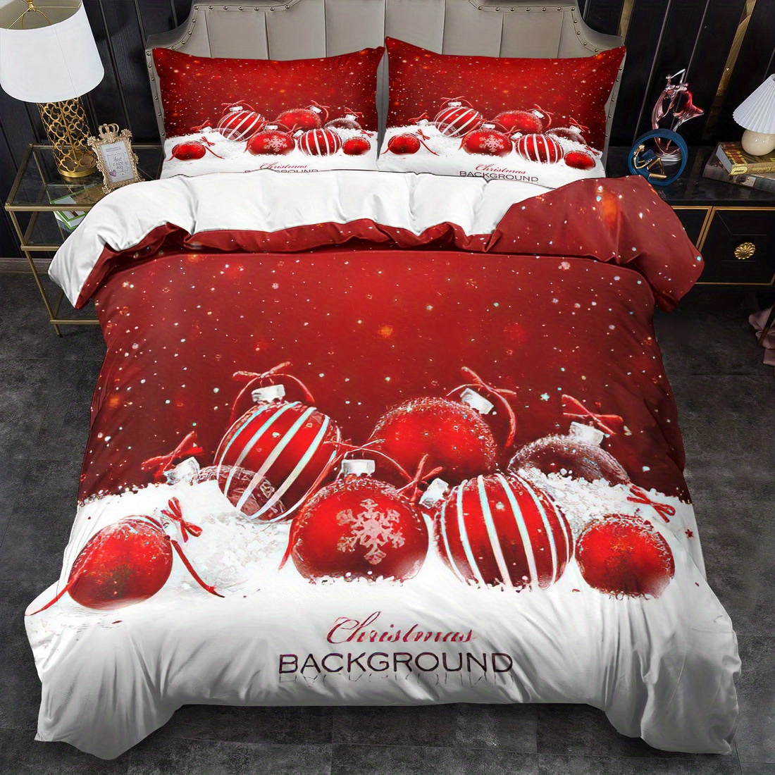 bettbezug set weihnachtsmotiv – 2/3 teilig weich bequem