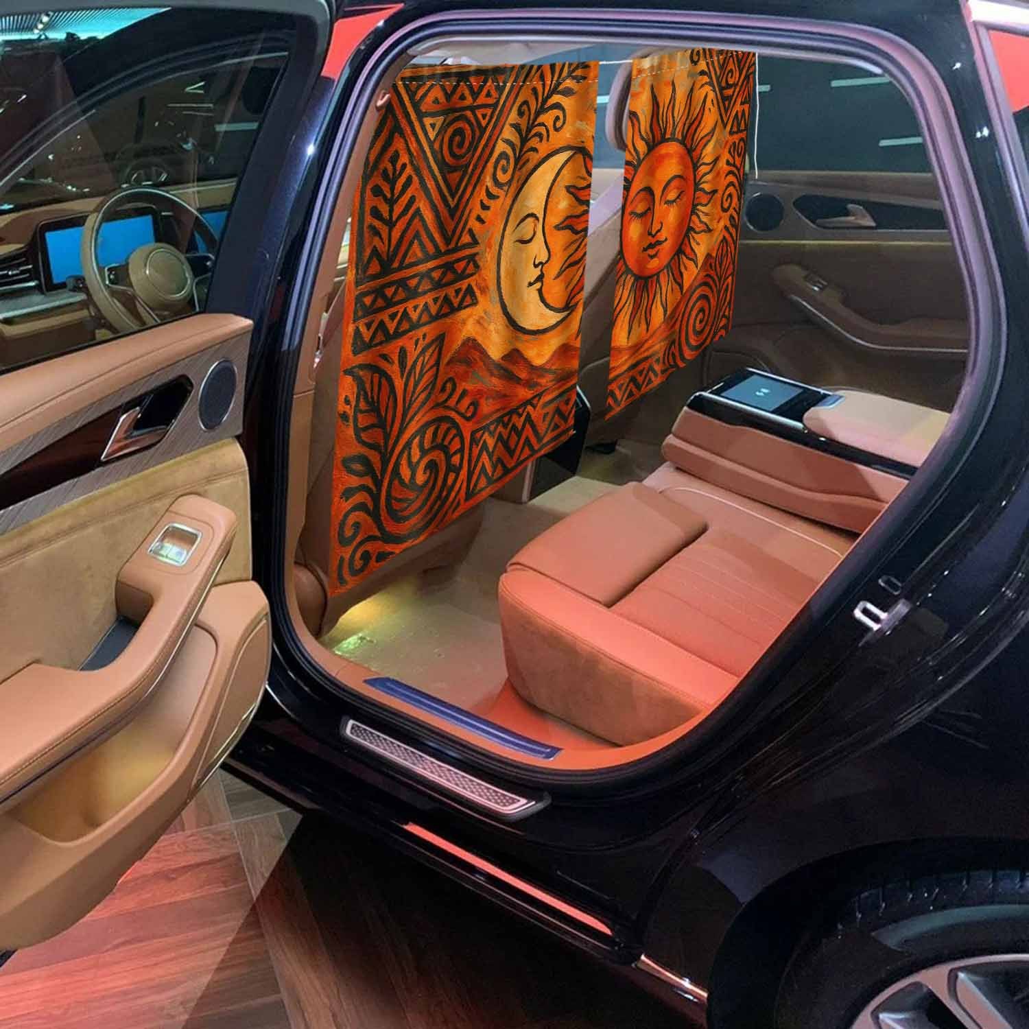TEMU 2 piezas [QD ] Cortina de privacidad innovadora para separación de coche con de cara de sol y luna, cubiertas para ventanas de vehículo para ,