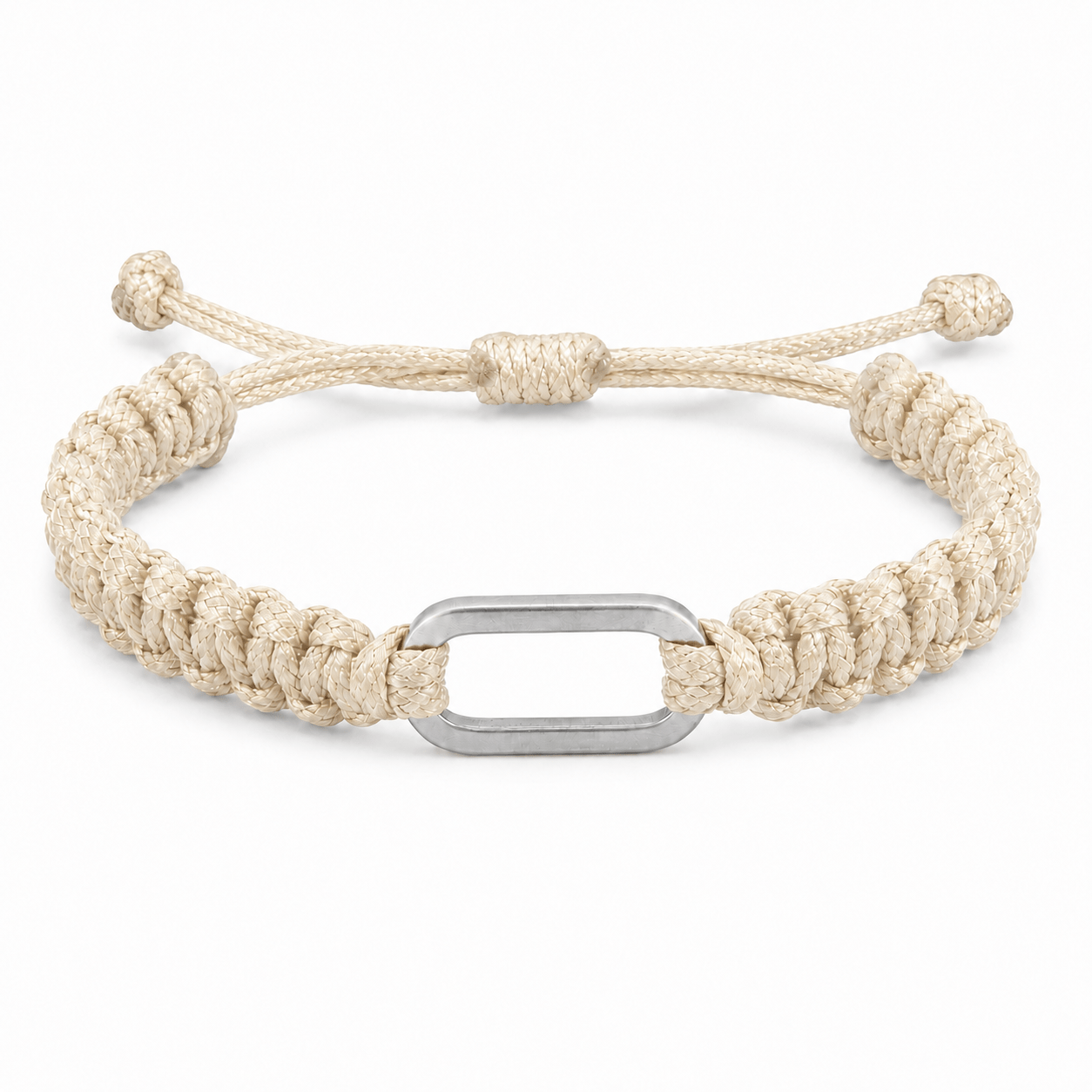 Personalized Two Name Oval Link Bracelet, Adjustable Wristband