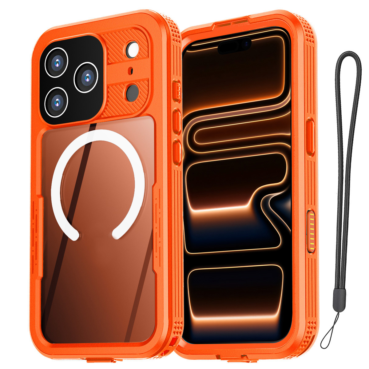 TEMU Phone Case - Heavy-duty Case For Iphone 17 Pro Max And For Iphone 17 Pro, Featuring Magnetic Shockproof Full-body Protection