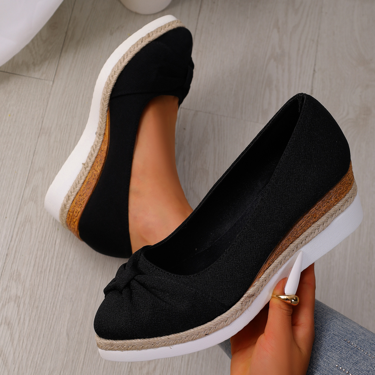 chaussures décontractées à bout femmes large largeur Temu Belgium