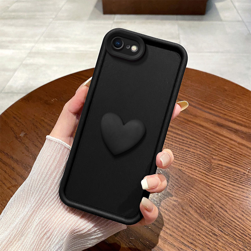 Adorable 3D Heart-Shaped Phone Case for Various Iphone Models, Including 6, 6S, 6S Plus, 7, 8, SE2, And SE3, Designed to Be Shockproof with a Colorful