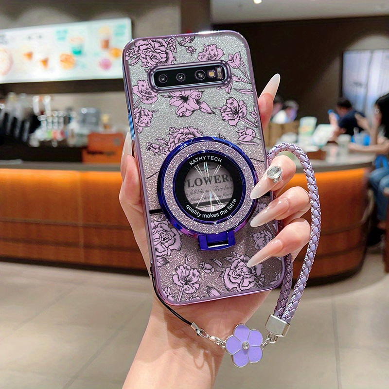TEMU Phone Case Featuring Stunning Floral Designs, Entertainment-ready, And A Comfortable Grip With