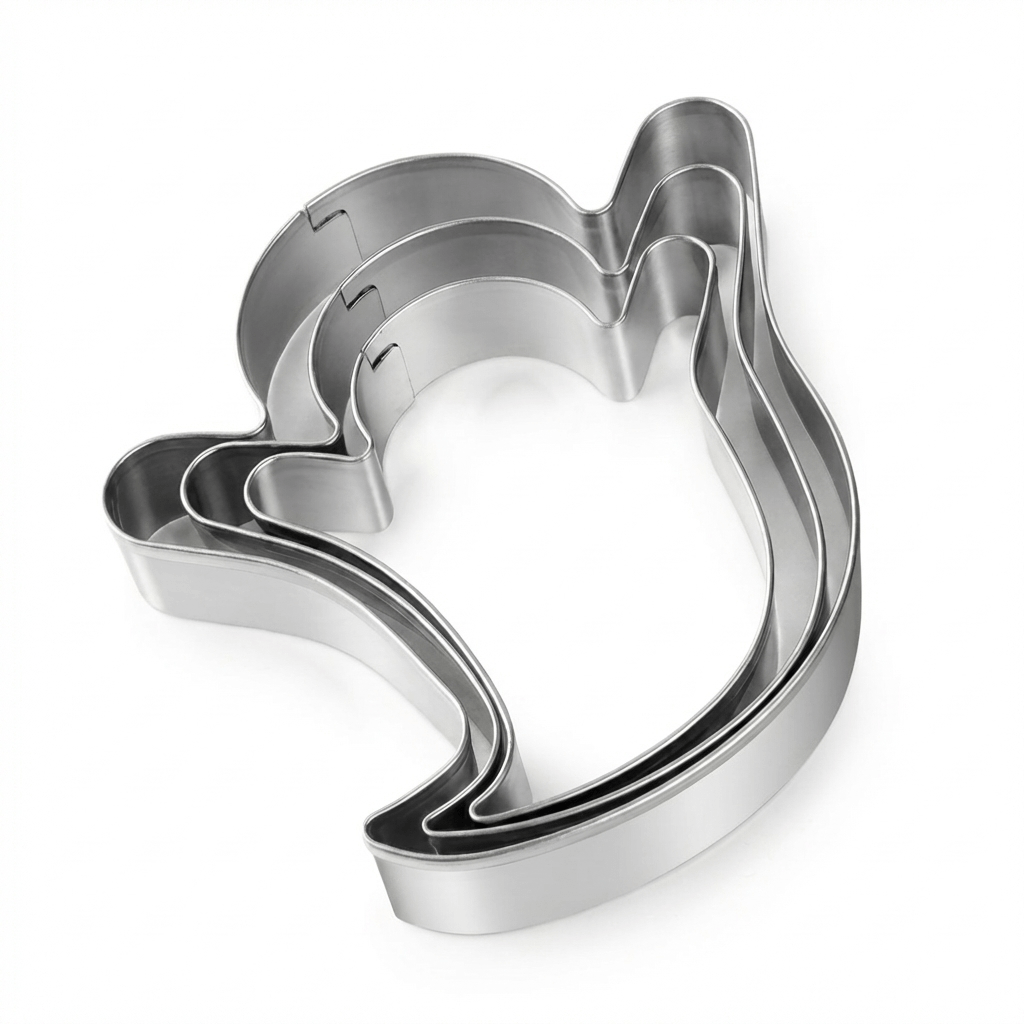 TEMU 430 Stainless Steel Halloween -shaped Cookie Cutter Set, Includes Large/medium/small Sizes, Suitable For Fondant, Icing , Sandwiches, Fruit And