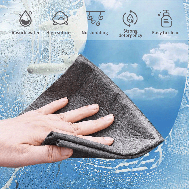 1 5pcs glass wipe cloth multi functional car glass window   cleaning cloth household car washing towel household kitchen bathroom cleaning cloth   microfiber cloth cleaning supplies cleaning tools details 1