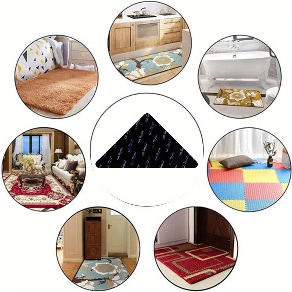 4 12 20 30pcs non slip carpet grippers sticker living room dining bathroom floors prevents slipping on tiles wood details 2