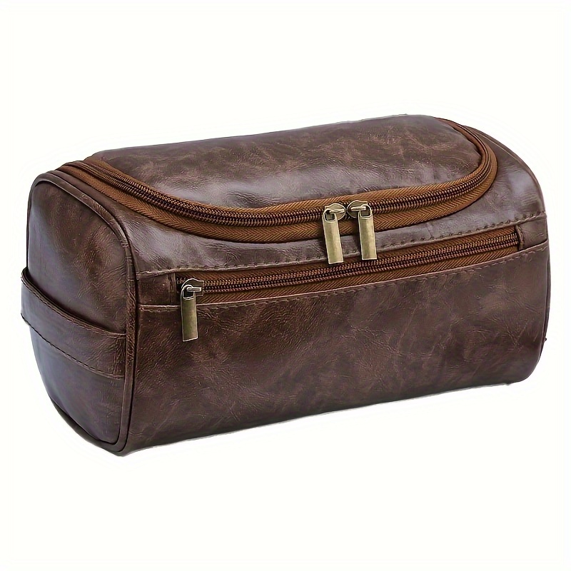 Men's Large Capacity Travel Toiletry Bag, Foldable Shaving Kit Dopp Bag, Portable Outdoor Organizer For Business Trips - Perfect Christmas Or Wedding Gift