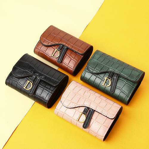 portefeuille court tendance pour femmes, 2025, avec une haut de gamme et , multiples emplacements pour cartes, motif crocodile, petit porte-cartes et porte-monnaie