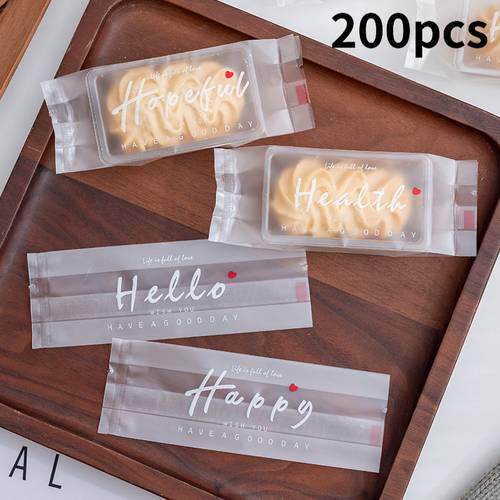 100 200pcs assorted caramel brownie packaging bags long heat sealable bags for biscuits baking food storage bags for pineapple cakes and baking packaging bags for and candies snack packaging bags for candies snowflake