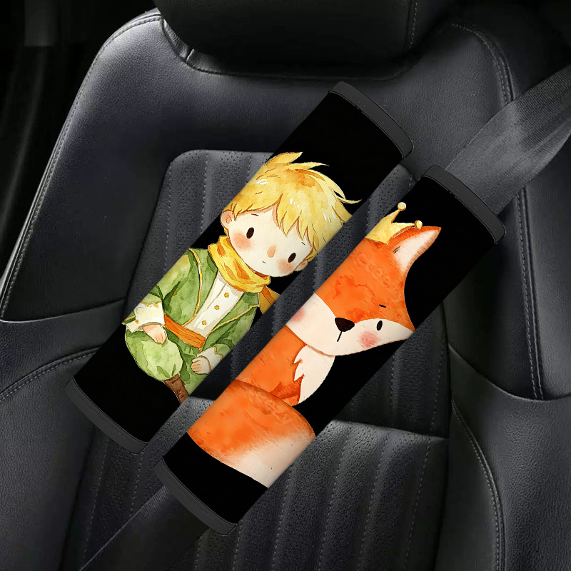 TEMU 2pcs Housse de ceinture de sécurité Le Protecteur d'épaule, Coussin d'épaule universel pour ceintures de sécurité de voiture, Coussin de cou et
