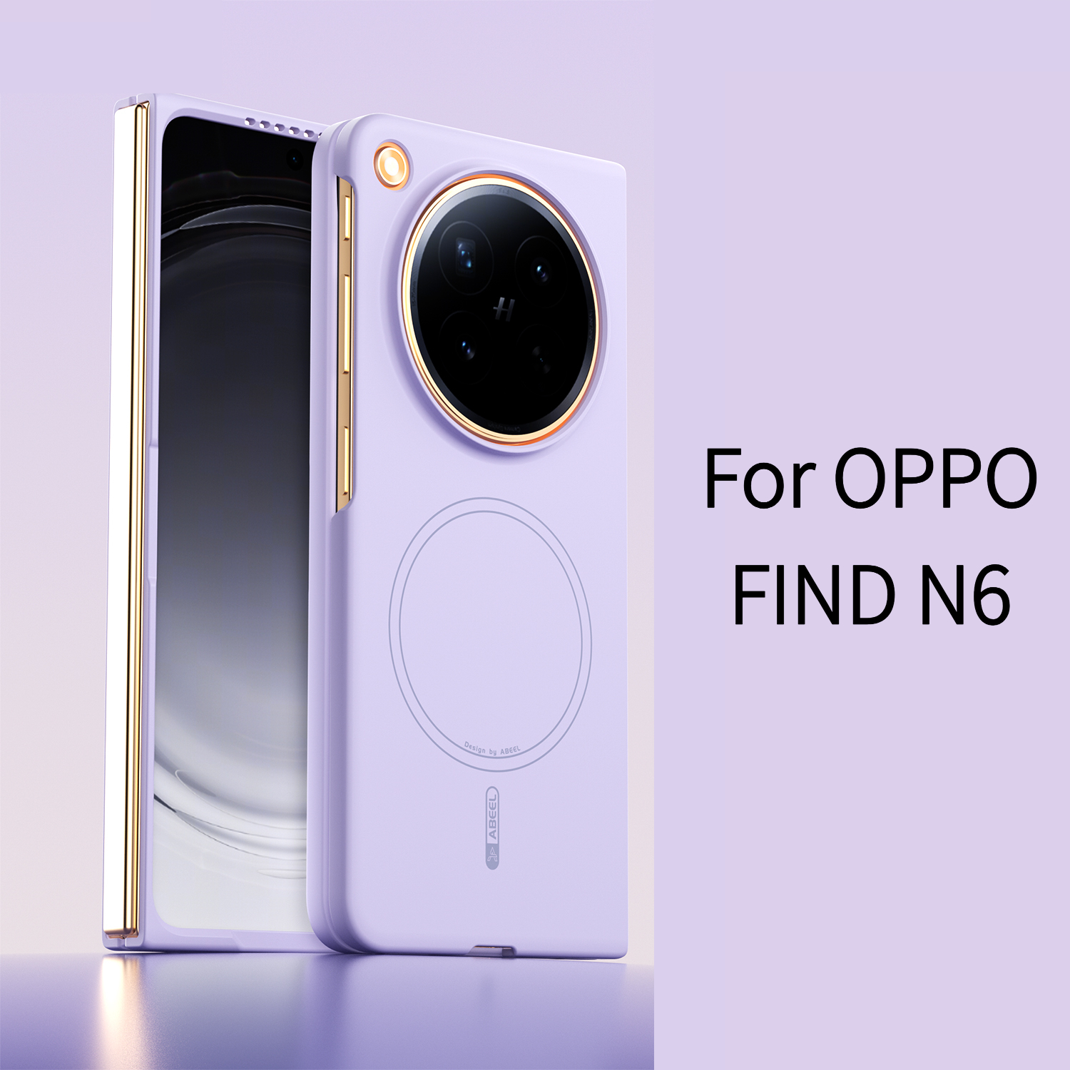 TEMU Phone Case: Skin-friendly Macaron Silicone Magnetic Protective Case For Oppo Find N6