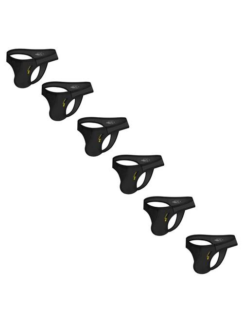 Men s 6pcs Modal Spandex Thong High Stretch Soft Smooth Breathable Solid Color Minimalist Underwear