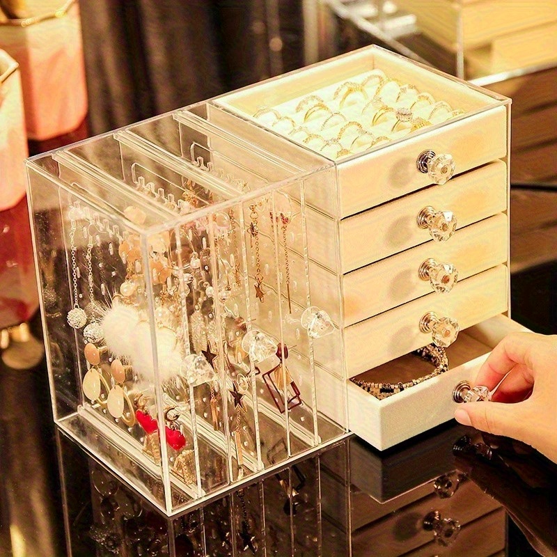   multi function jewelry organizer designed for earrings studs necklaces elegant storage with customizable dividers must have   decor to showcase     Product details 4