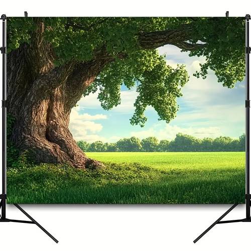 2d flat extra large self forest landscape wallpaper peel stick nature backdrop removable large wall mural for weddings parties home install no needed green 2d