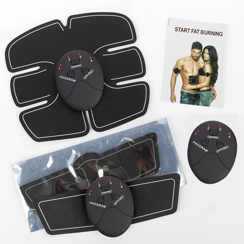 Smart Portable EMS Abs Stimulator Wireless Abdominal Muscle Trainer for Home Office Outdoor Use Battery Powered Toning Belt for Men Women Lazy Fitness Gear for Core Workout in Africa Market, Muscle Toning Device, Lightweight Trainer, Wearable