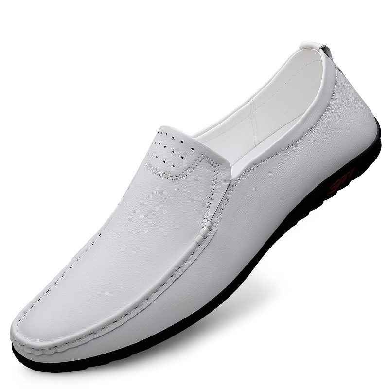 TEMU Men's Perforated Shoes, Summer Breathable, Soft Sole, Comfortable, Versatile Business Casual Men's Shoes