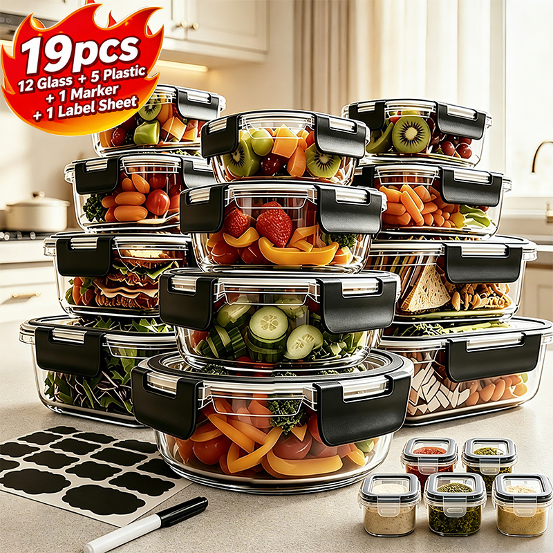 food storage glass containers sold on Temu United States