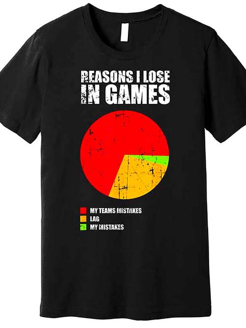 mens funny gaming t shirt of your league funny funny losing team graphic tee birthday christmas gift for loose fit retro apparel funny esports saying black with red yellow