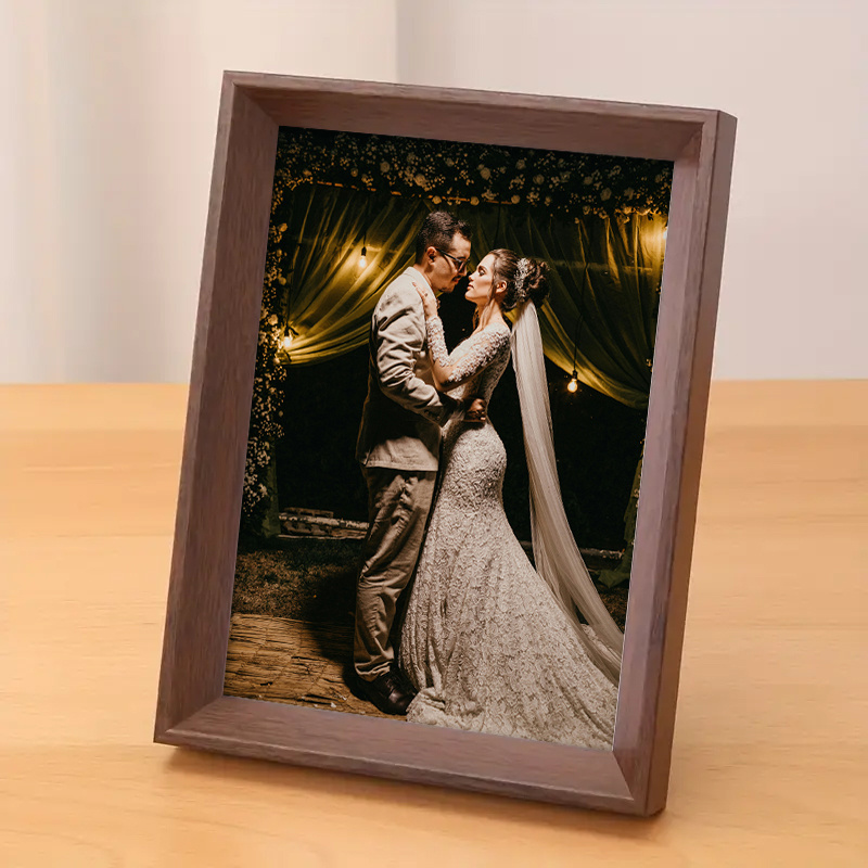 2/ 5/ 10pcs Modern Wood Photo Frame - 4x6/ 5x7/ 6x8/ A4/ 4x4/ 6x6/ 8x8in, Vertical Rectangular Design for Tabletop & Wall Mounting, Suitable for Wall, Window and Door Decoration, Photos, Paintings, Posters and Postcards. The Best Choice for Christmas