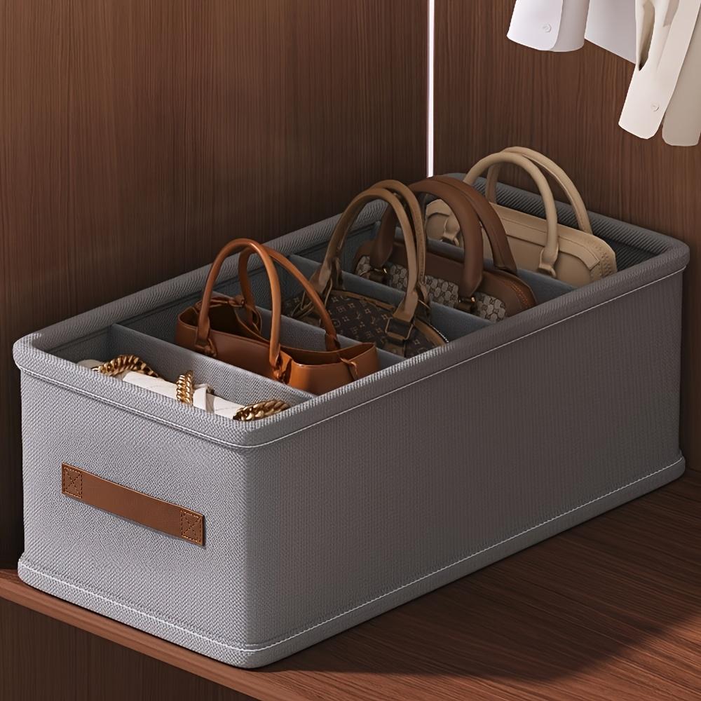 TEMU Boîte de séparation organisatrice pour sacs, rangement de placard pour sacs à main, convient aux étudiants, chambre, dortoir, organisation de