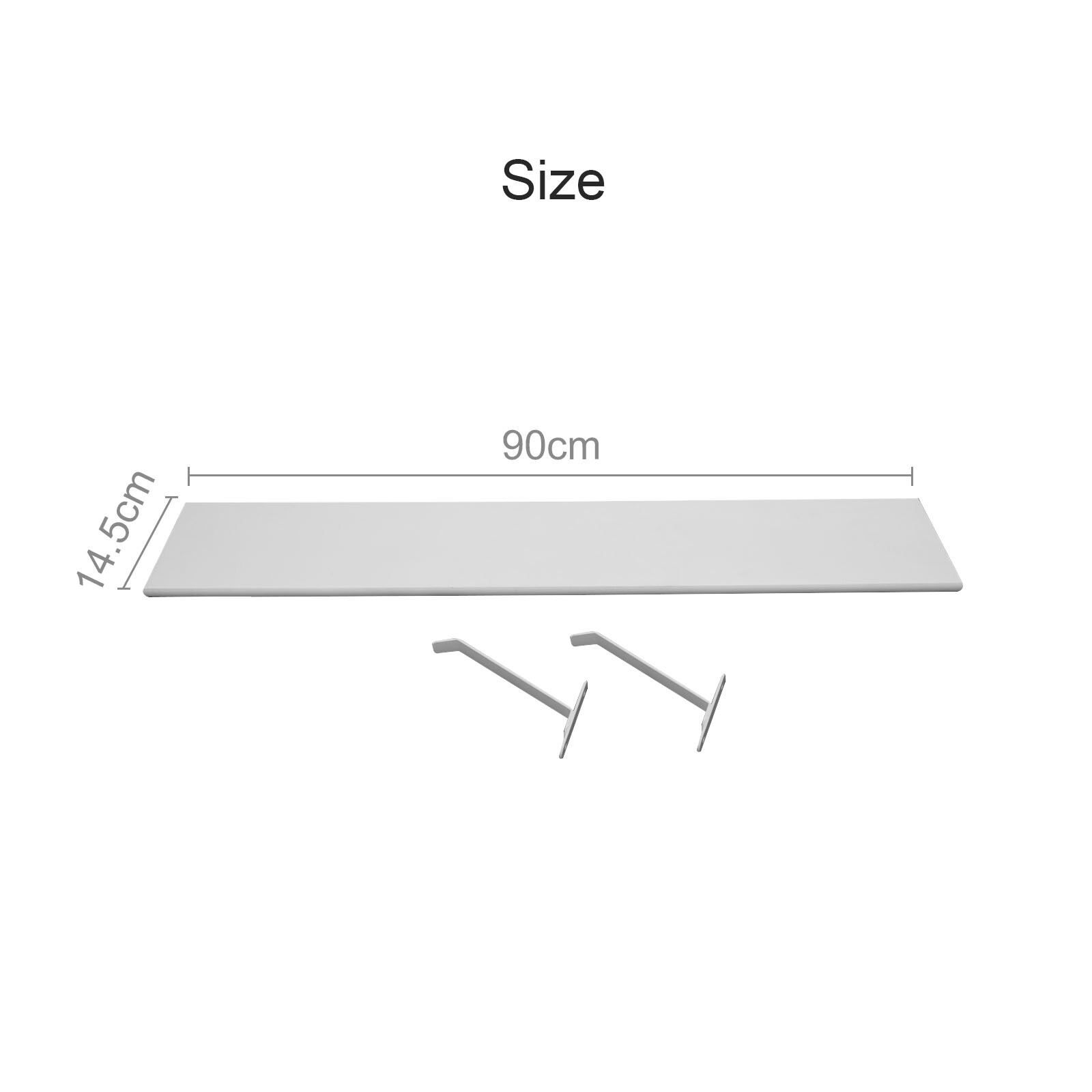 60/90/120cm Radiator Cover Shelves Mdf Wood Shelf Including Brackets