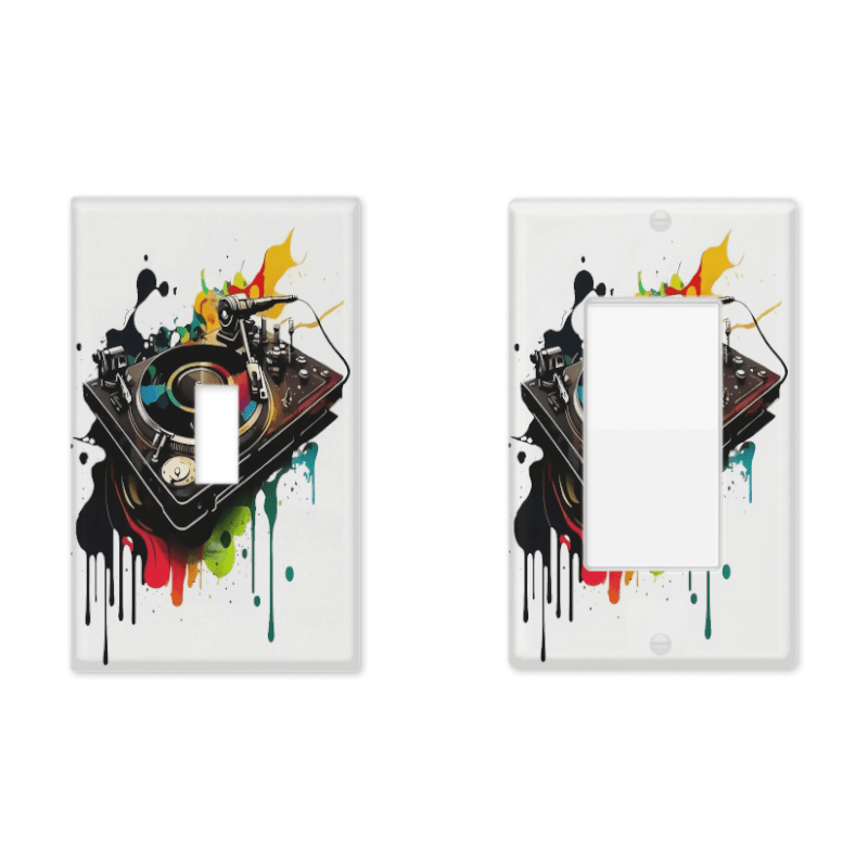 Music-Themed Decorative Switch Socket Cover Panel