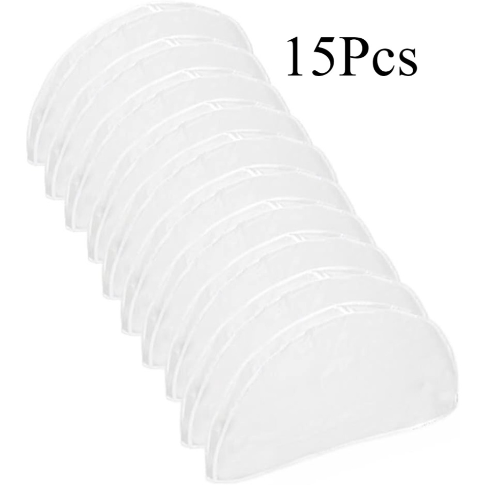 15 clothing shoulder protectors hanger dust covers plastic garment bags used storing suits coats jackets and dresses in wardrobe
