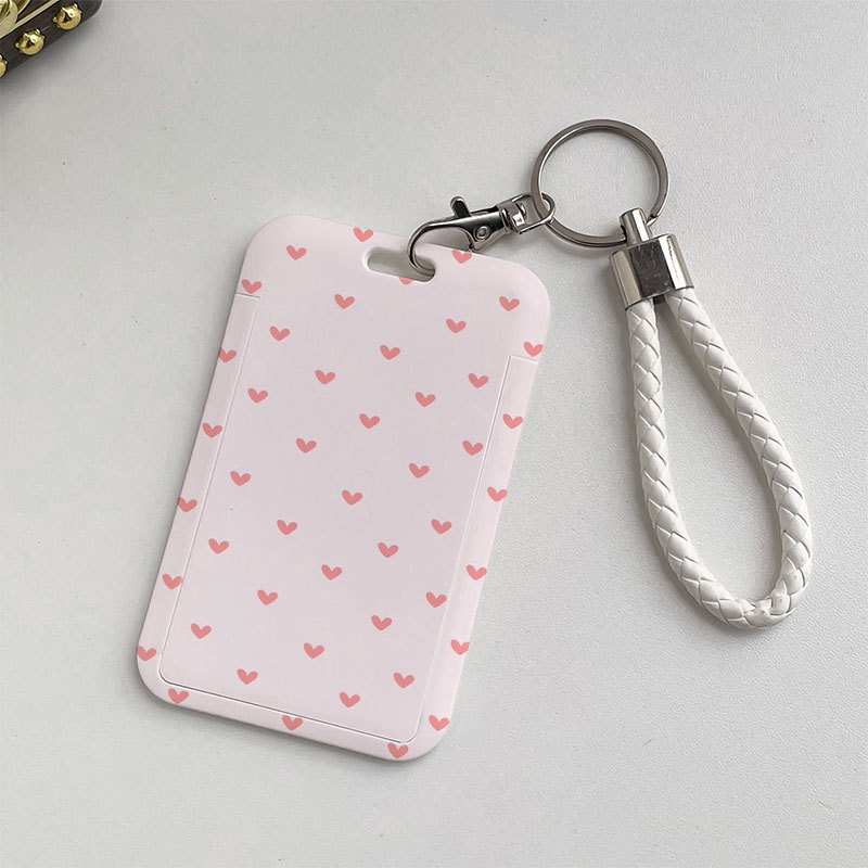 TEMU Plastic Card Holder With White Buckle Closure - Retractable/removable Id Badge Case For Bus Pass, Work Badge, Meal Cards - Lightweight Durable