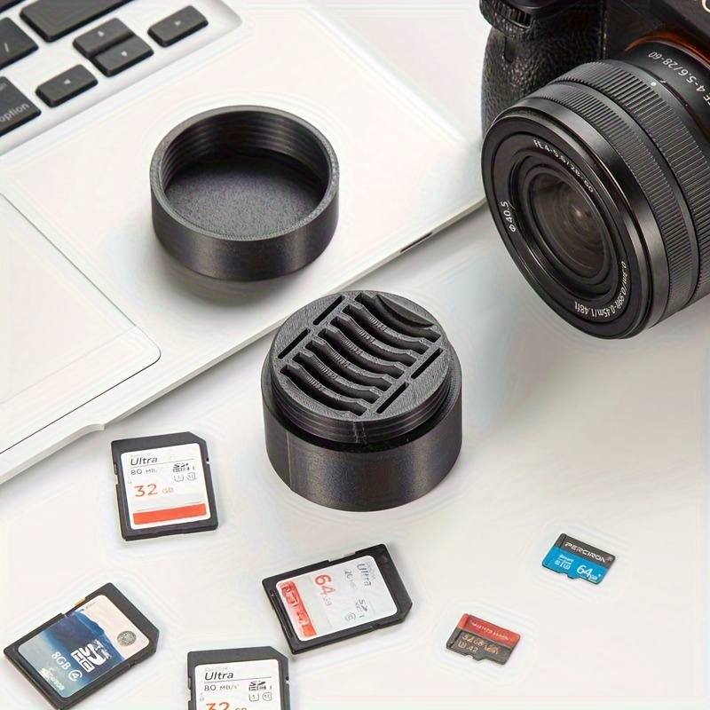 custodia compatta per schede di memoria stampate in 3d per 7 e 4 schede tf - supporto organizer portatile antiurto e antipolvere, design con rossi, adatta per , sdxc - schede di memoria non , porta scheda per fotocamera, archiviazione sicura delle schede Dettagli dell'articolo 3