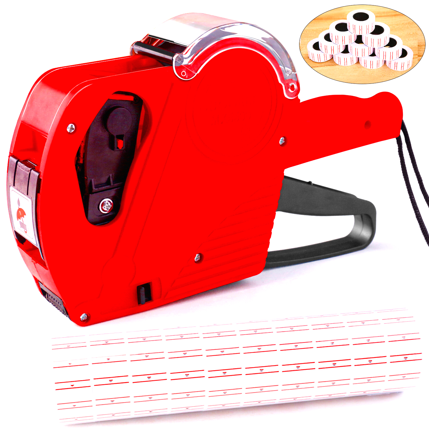 White Sticker Labeler Price Labeler Label Sticker For MX-5500 MX5500 White (10 Rolls In 1 ...