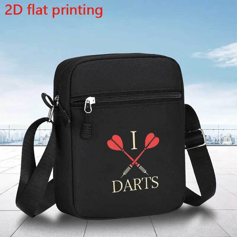TEMU 1pc Dart-themed Crossbody Bag - Adjustable Strap, Foldable Lightweight Design, Spacious Suitable For Daily Commuting, Casual Dart Pattern