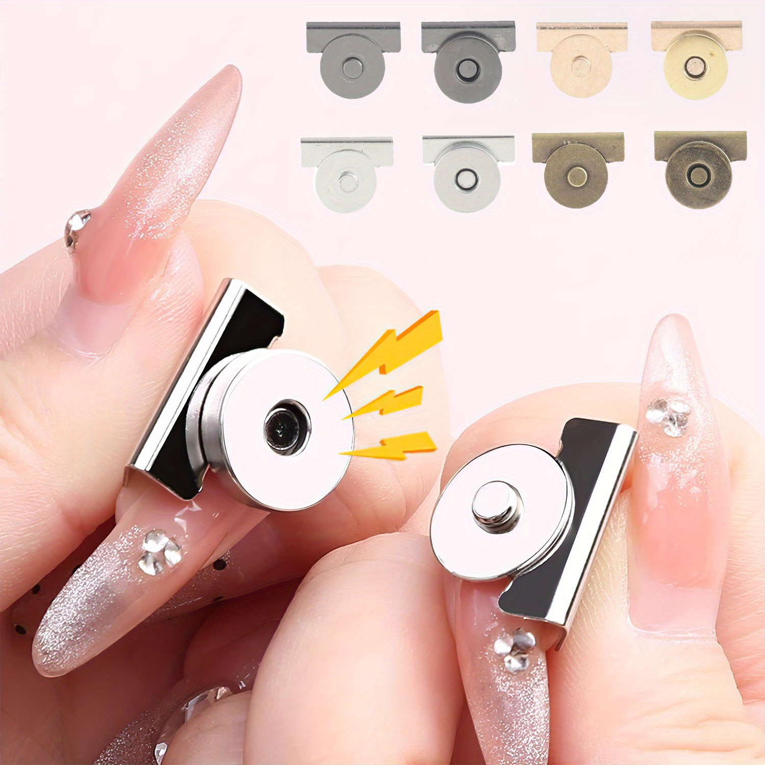 

5 Sets Of Magnetic Snap Strong Magnet Mother Bag Accessories Luggage Invisible Hidden Seamless Button