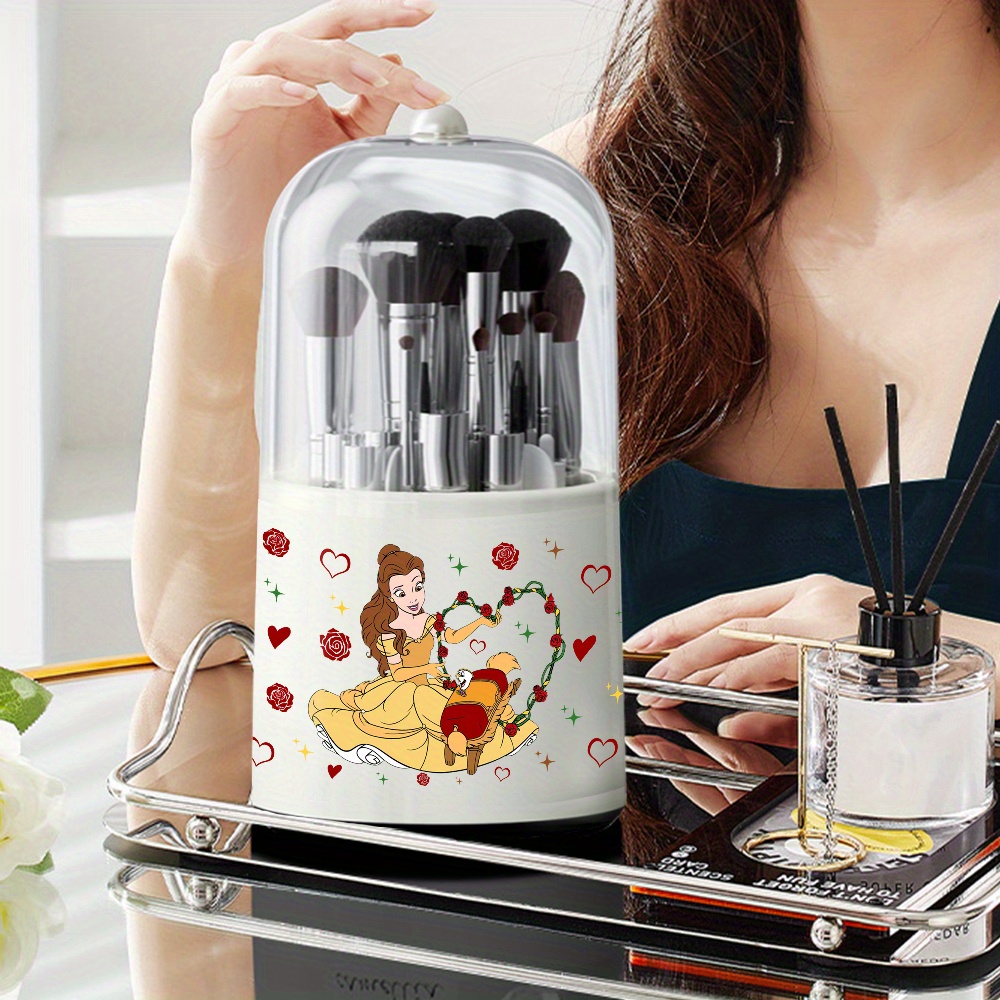 1pc     360 rotating makeup organizer multifunctional plastic desktop  e cabinet for brushes pens and accessories ideal for     table desk   Product details 4