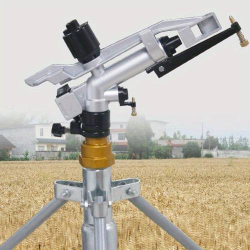 automatic 360 rotation agricultural irrigation fs35 copper mouthed metal arm spray gun watering suitable for wheat gardens greenhouse planting and industrial use