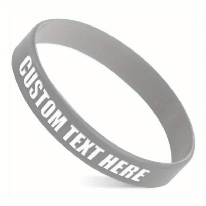 77pcs Custom Silicone Bracelets, Gift for Her