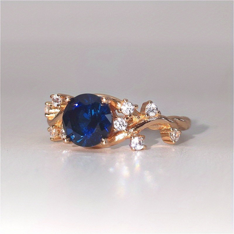 Women's 1/2 Carat Elegant Artificial Stones Ring in S925 Silver