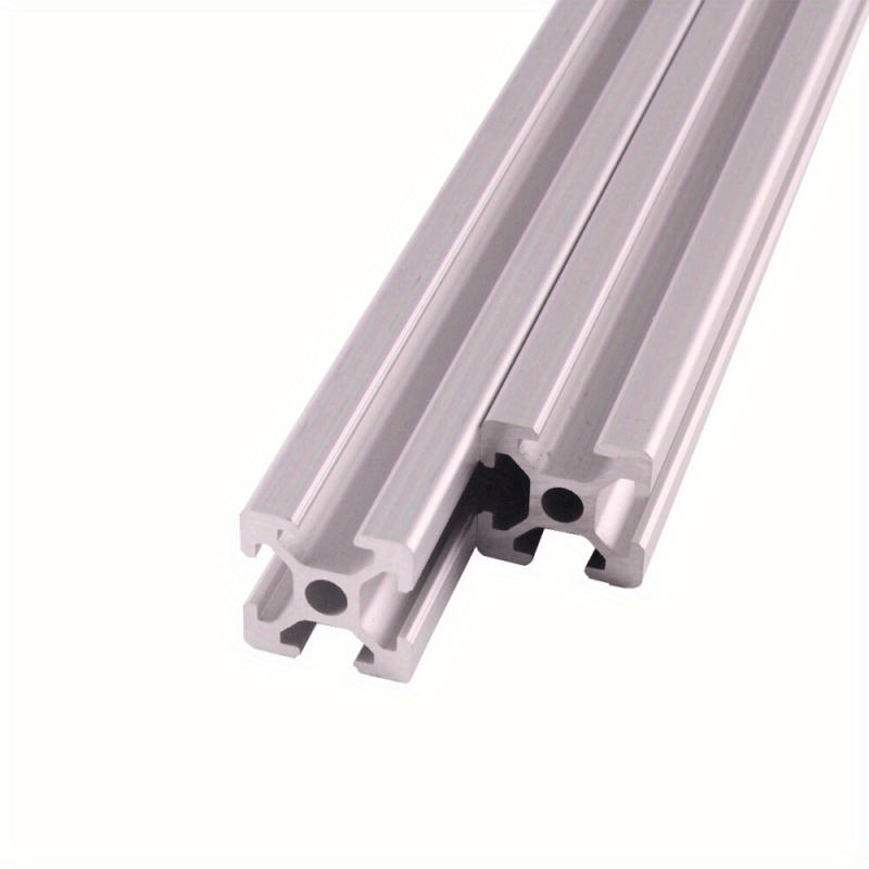 Set Of 2 20x20 Profiles With A 6mm , Anodized And Measuring 800mm, Suitable For Cnc Machining, Electronics, Mechanical Engineering, And Other Applications