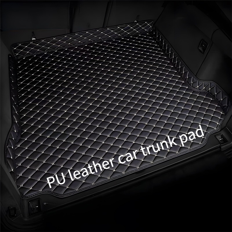 TEMU For Car Trunk Mat - Made Of High-quality Faux Leather Trunk Liner, Protecting , Fashionable And Durable, Accessory, Car Accessory