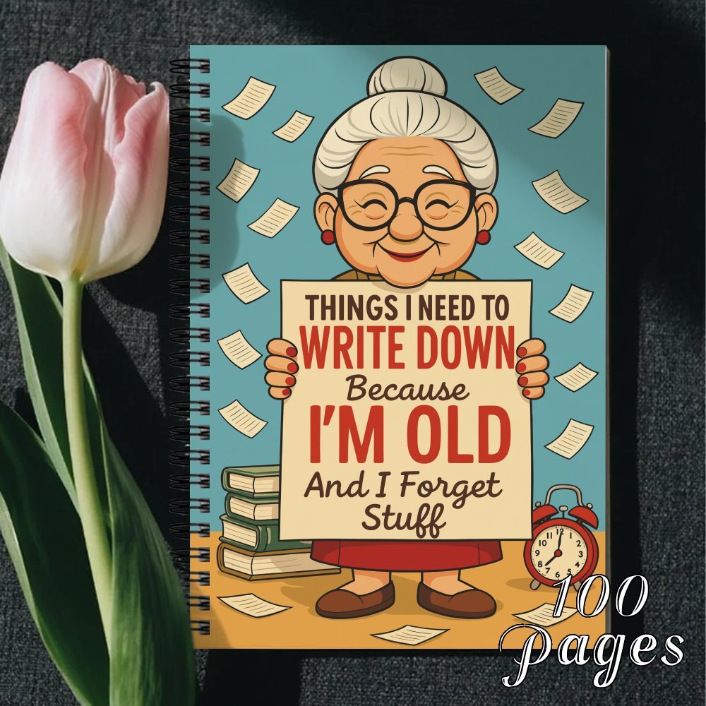 TEMU A Fun Senior Journal Planner - "i Need To Write This Down I'm Old And Good" - Includes , Suitable For 's Patients, For Home And Office Use