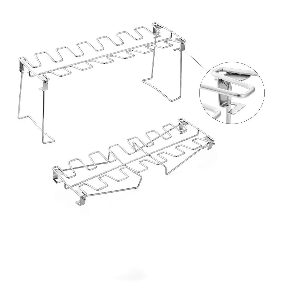 Foldable Stainless Steel Chicken Leg Grill Chicken Leg Rack Picnic Tool Set