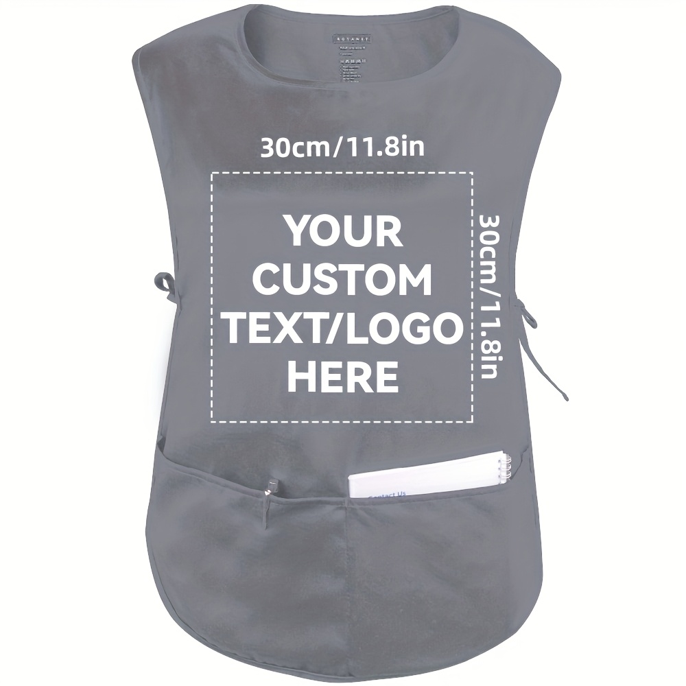 TEMU Tablier réversible personnalisable - un tablier de cuisine durable pour ou , parfait pour personnaliser avec votre logo, ou photos, ce qui un